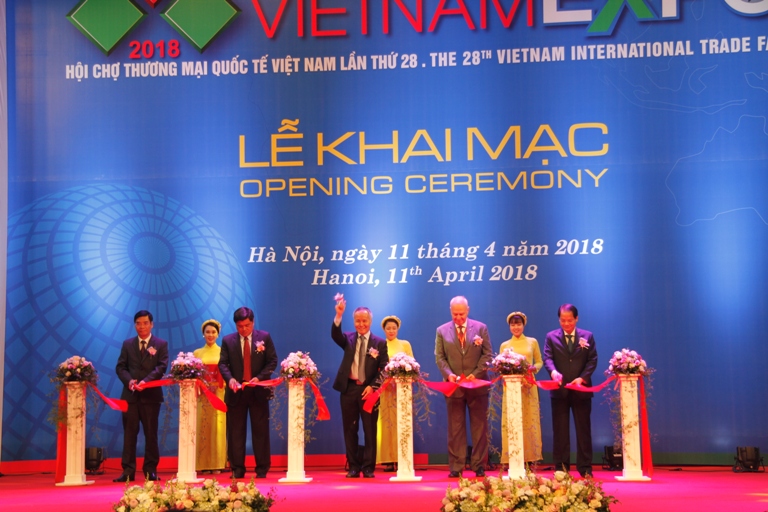 Hội chợ thương mại quốc tế Vietnam Expo 2018 diễn ra từ 11/4 đến 14/4