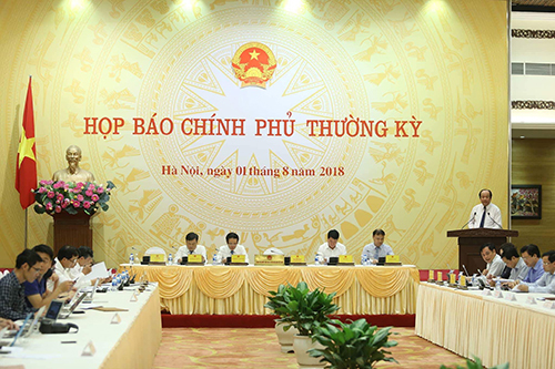 TRỰC TIẾP: Họp báo Chính phủ thường kỳ tháng 7